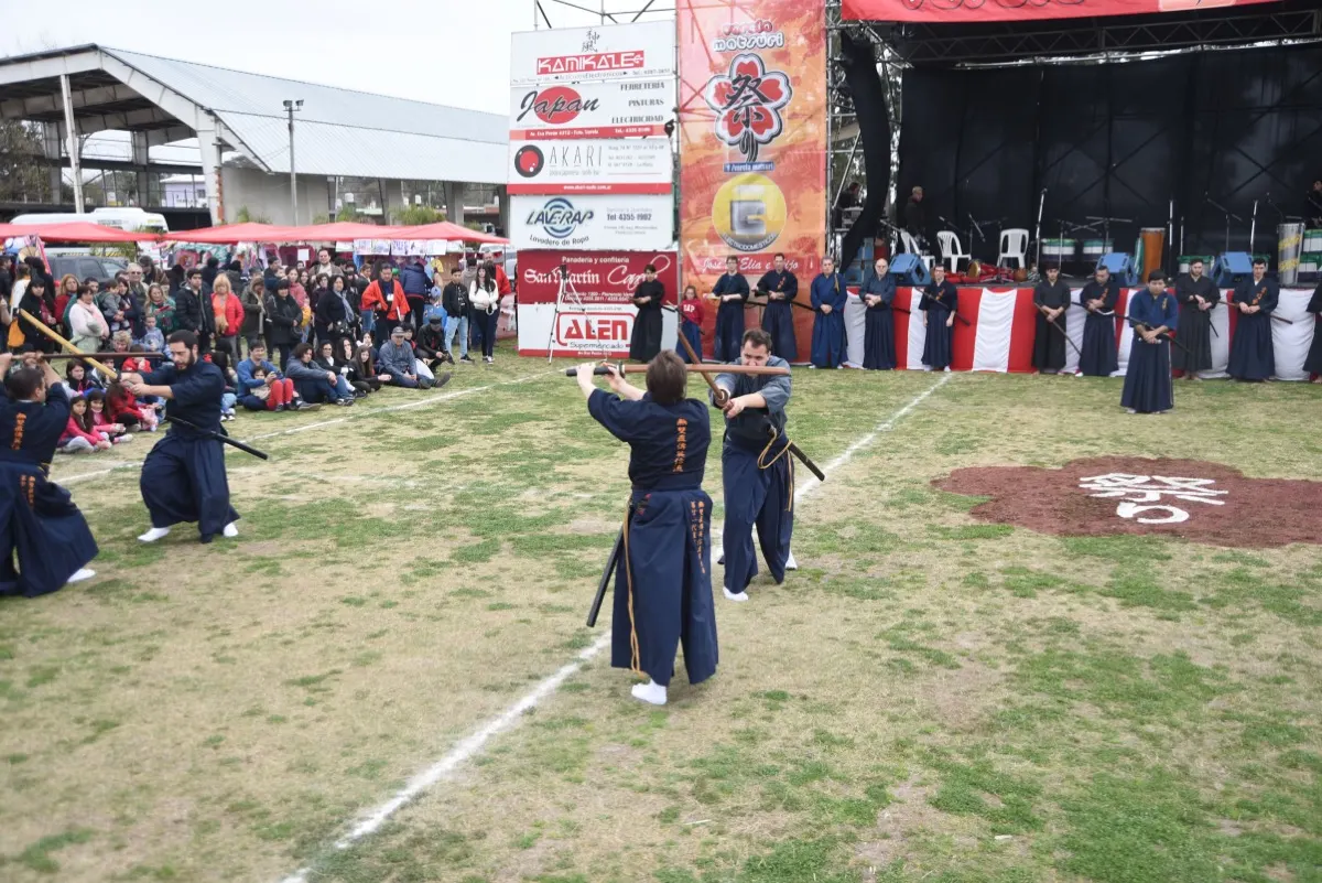 Exhibición de iaido de Komei Juku Argentina ante el público